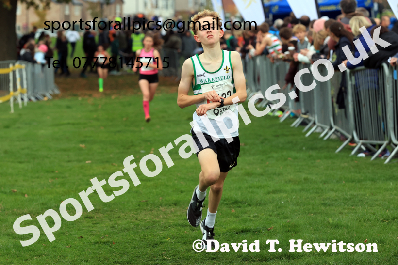 Boys Under-15s relay, 2025 Northern Cross Country Relays, Graves Park, Sheffield. Photo: David T. Hewitson/Sports for All Pics